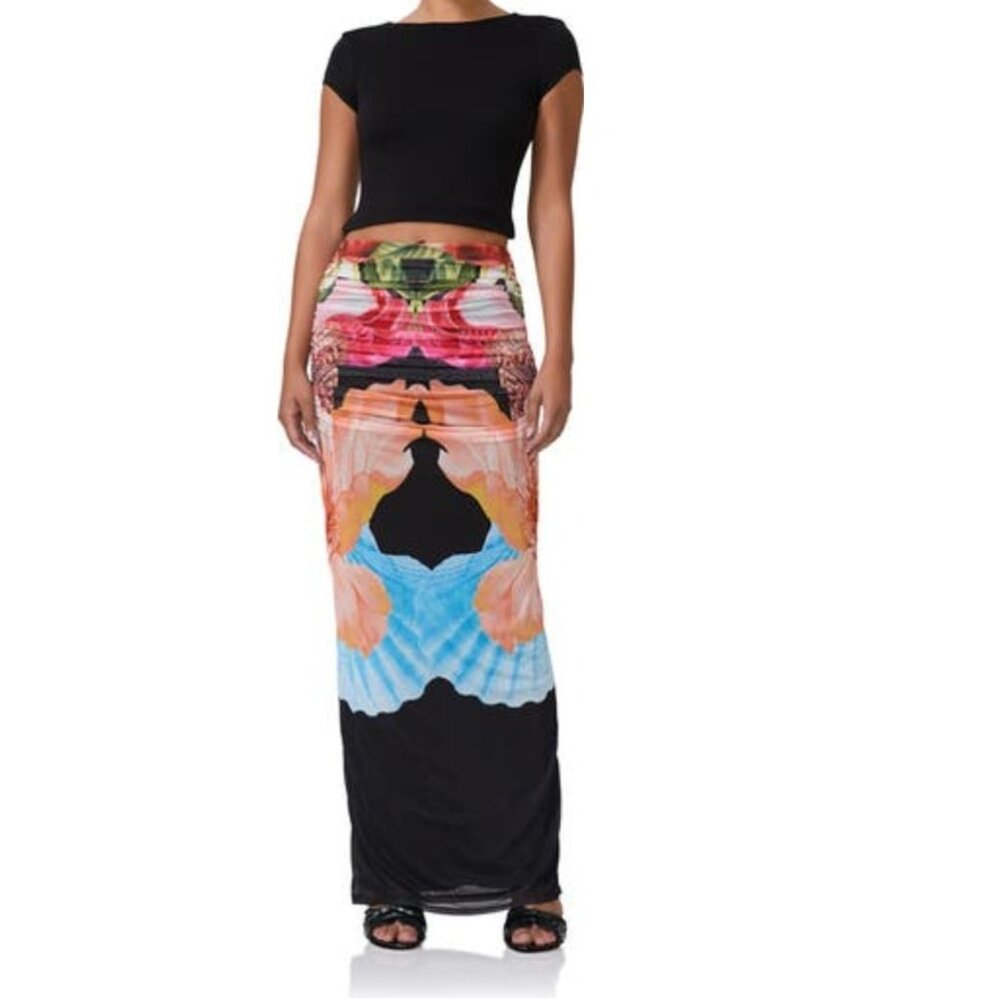AFRM Multicolor Maxi Skirt
